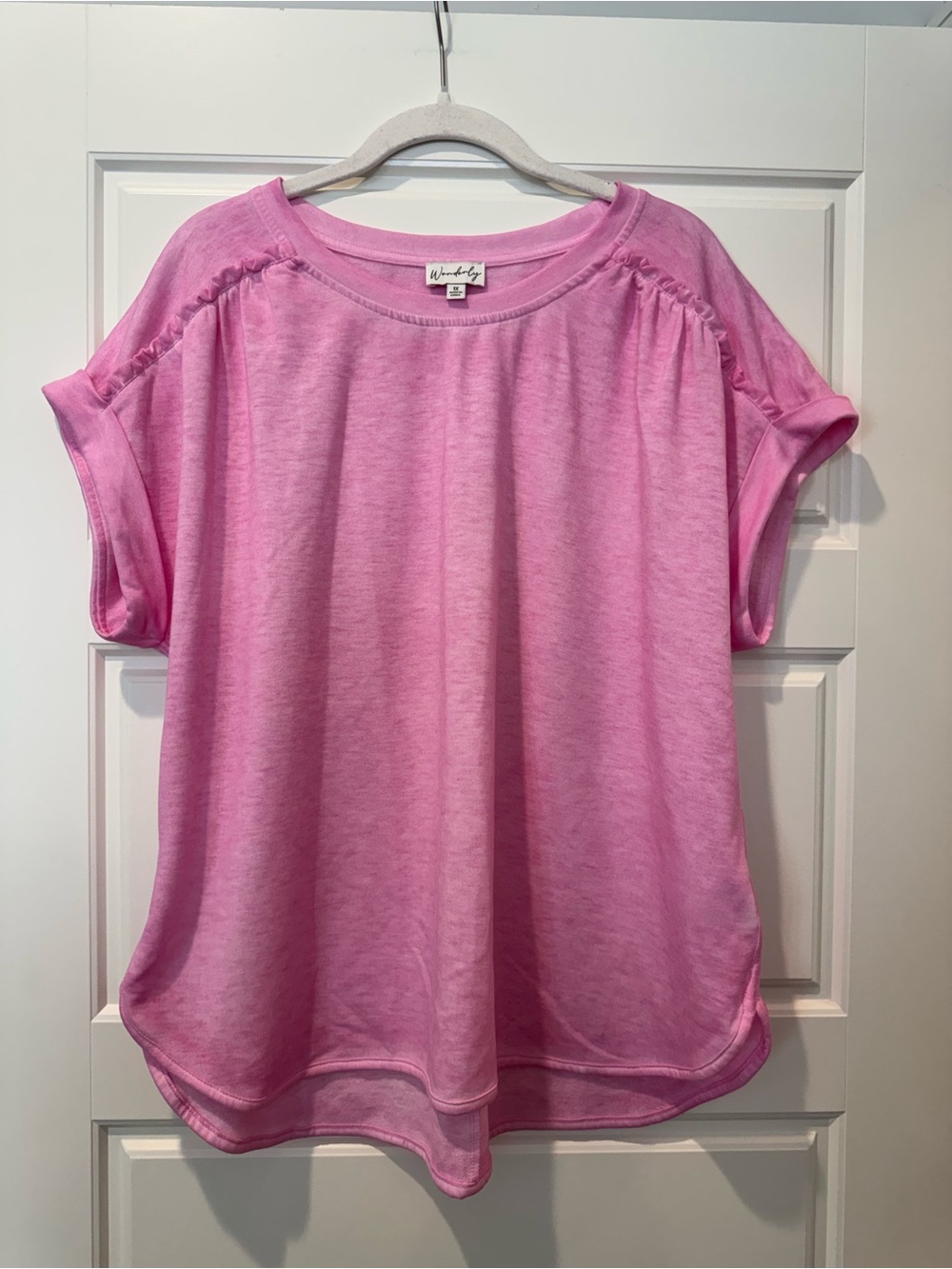 Wonderly 1X Pink Shirt